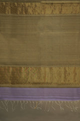 Maheshwari Cotton Silk Lavender Diamond Border Saree