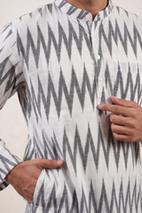 Ikat Cotton Kurta