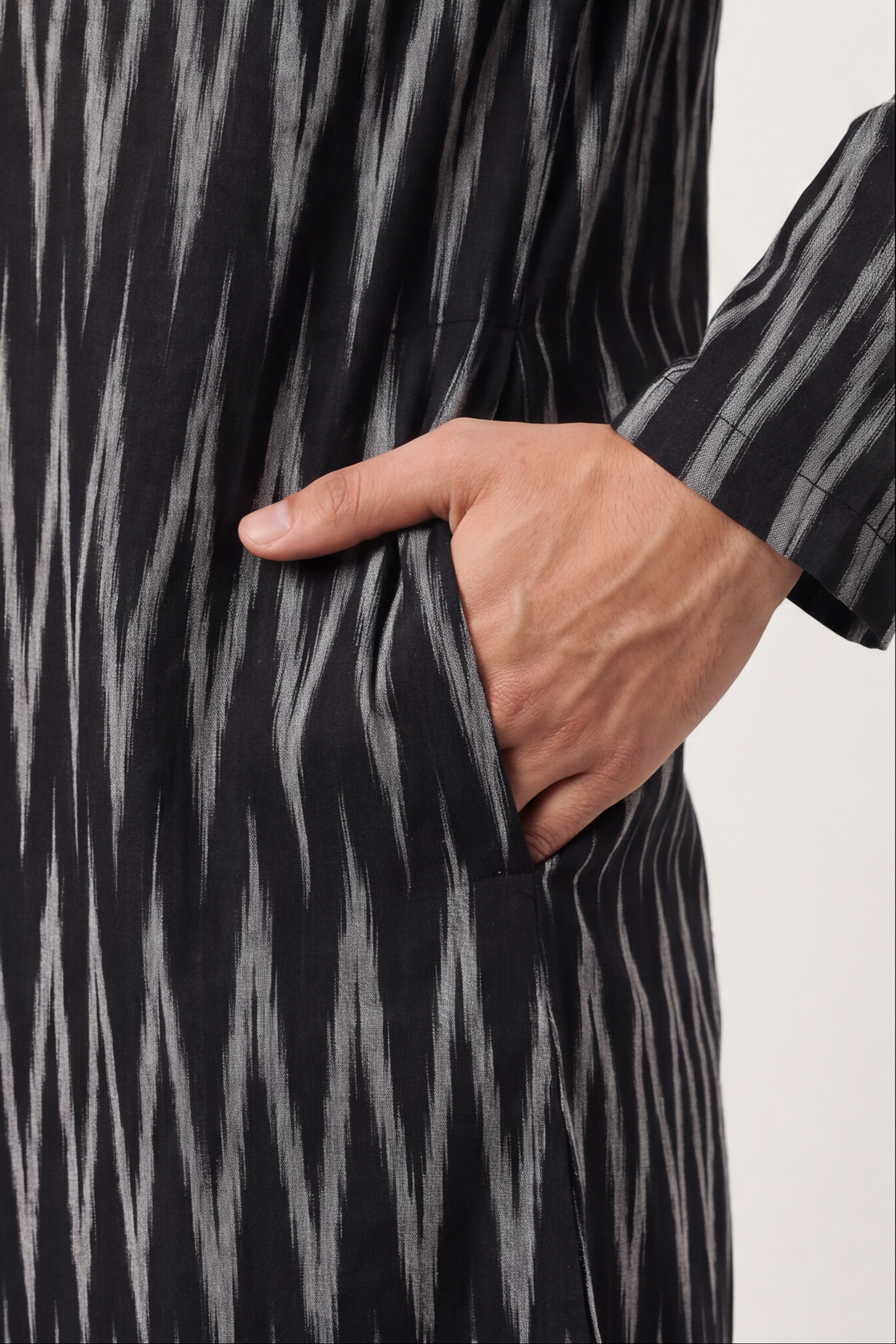 Ikat Cotton Kurta
