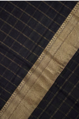 Maheshwari Cotton Silk Chatai Border Stripes Saree