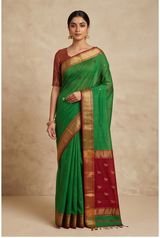 Maheshwari Cotton Silk Saree