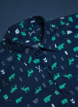 Mix Cotton Animal Printed Men’s Shirt