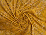 Premium Pashmina Aari Work Shawl - Mustard Brown