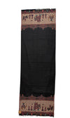 Pashmina Aari Work Border Shawl – Black