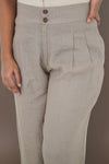 Straight Fit Pure Linen Trouser