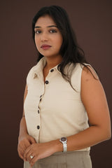 Boxy Fit Crop Shirt Summer Wear