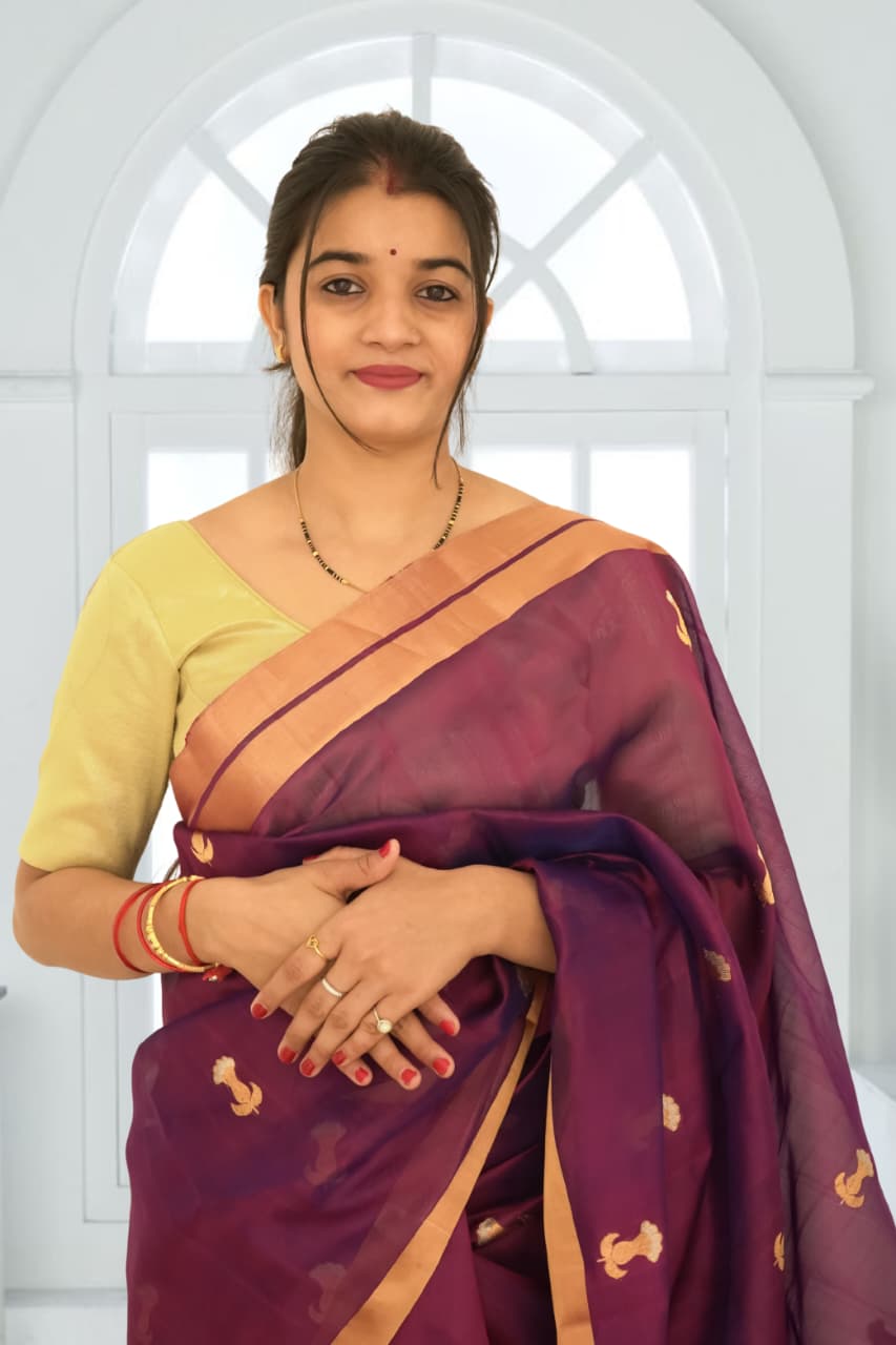 Pure Silk Chanderi Saree | Soft Shine & Elegant Drape