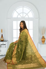 Pure Silk Chanderi Saree | Pure Silk Handloom Saree