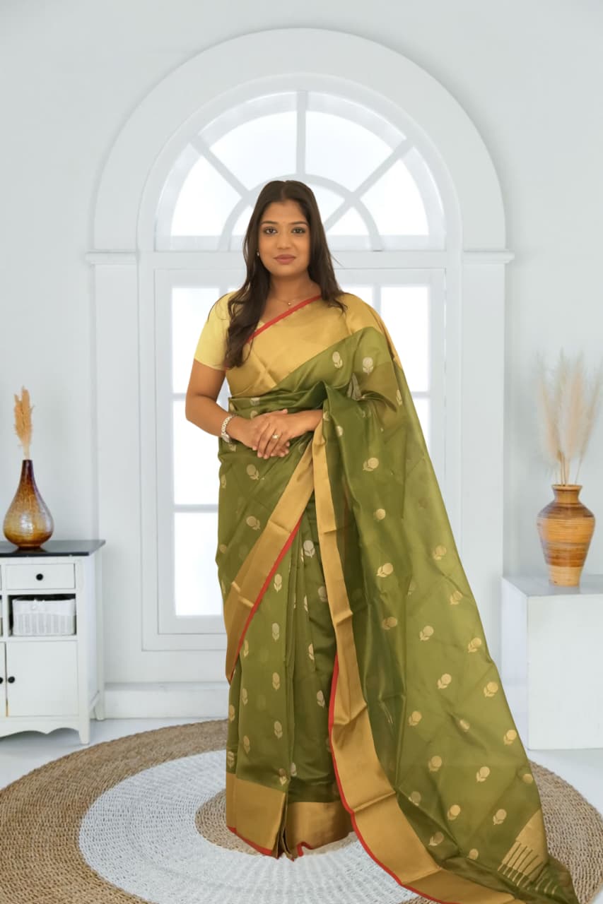 Pure Silk Chanderi Saree | Pure Silk Handloom Saree