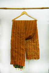 Reversible Handcrafted Kantha Work Silk Dupatta