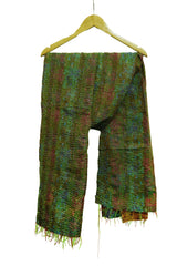 Reversible Handcrafted Kantha Work Silk Dupatta