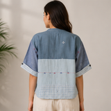 Women's Jamdani Cotton Patchwork Jacket