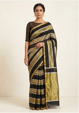 Maheshwari Cotton Silk Jari Patta Saree