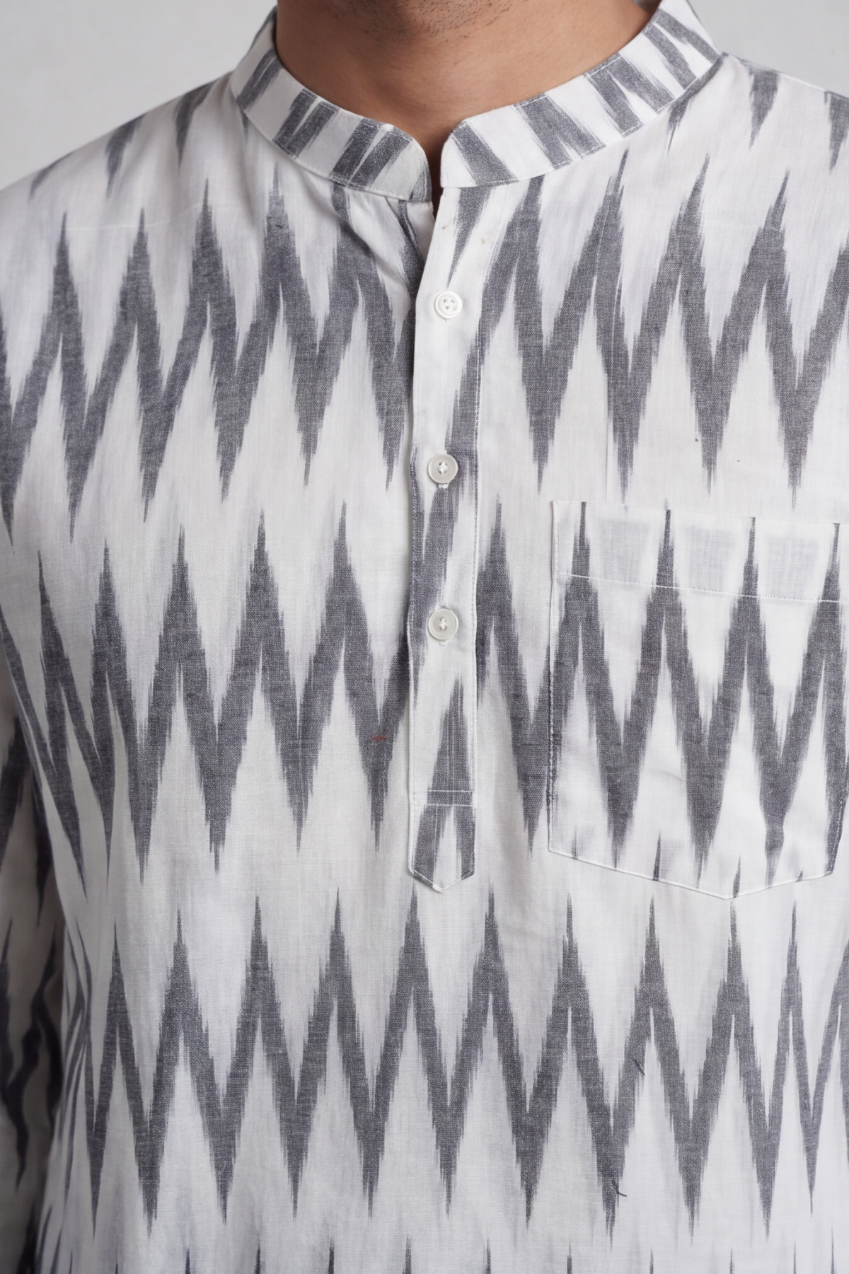 Ikat Cotton Kurta