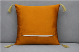 Banarasi Silk Cushion Cover with Tassels