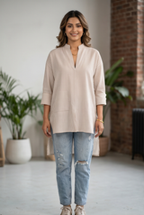 Pure Cotton Seersucker Oversized Shirt for Women