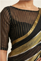 Maheshwari Cotton Silk Jari Patta Saree