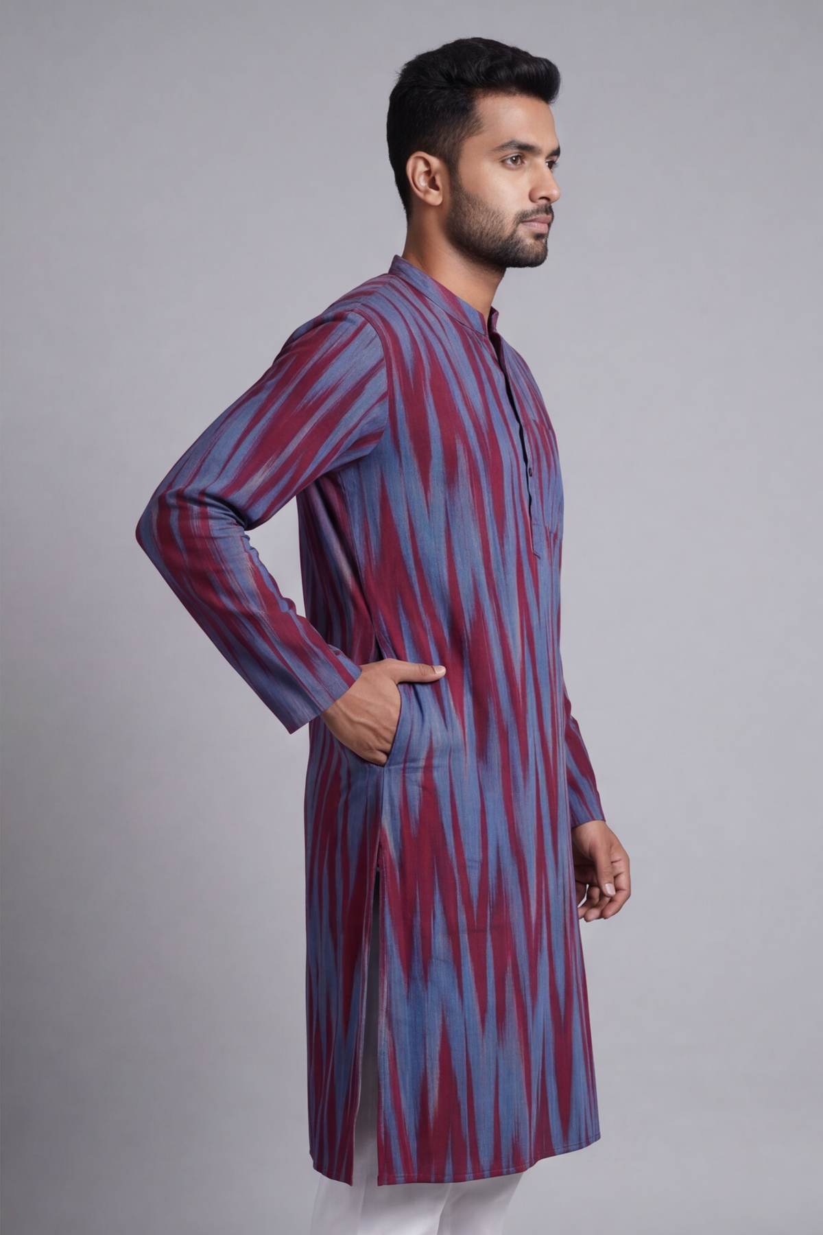 Ikat Cotton Kurta