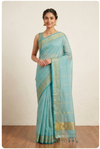 Maheshwari Cotton Silk Star Booti Tissue Saree