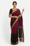Maheshwari Cotton Silk Star Booti Saree