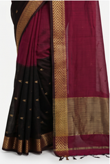 Maheshwari Cotton Silk Star Booti Saree