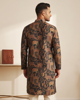 Premium Bamboo Silk Printed Kurta