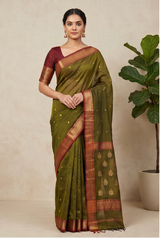 Maheshwari Cotton Silk Meena Boota Saree