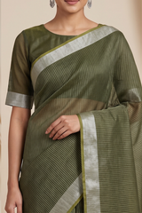 Maheshwari Cotton Silk Full Tissue Saree