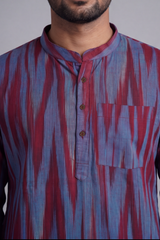 Ikat Cotton Kurta