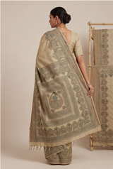 Gond Art Bamboo Silk Saree
