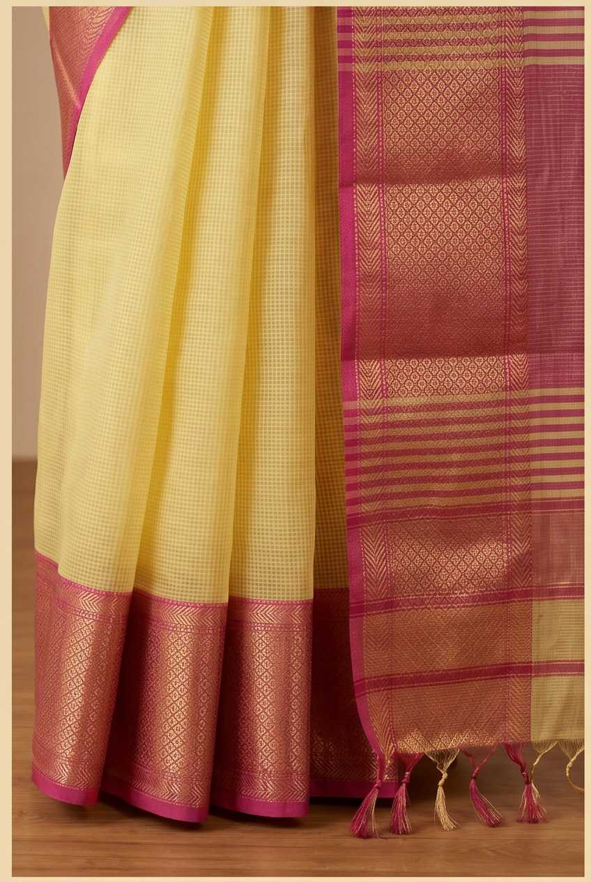 Maheshwari Cotton Silk Saree