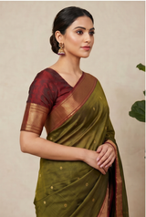 Maheshwari Cotton Silk Meena Boota Saree