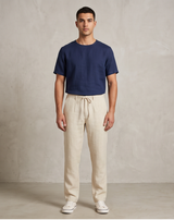 Flex Cotton Trouser – Light Beige