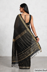 Maheshwari Cotton Silk Chatai Border Stripes Saree