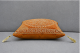 Banarasi Silk Cushion Cover with Tassels