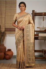 Gond Art Bamboo Silk Saree