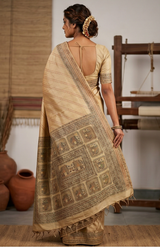 Gond Art Bamboo Silk Saree
