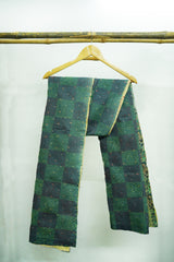 Reversible Handcrafted Kantha Work Silk Dupatta
