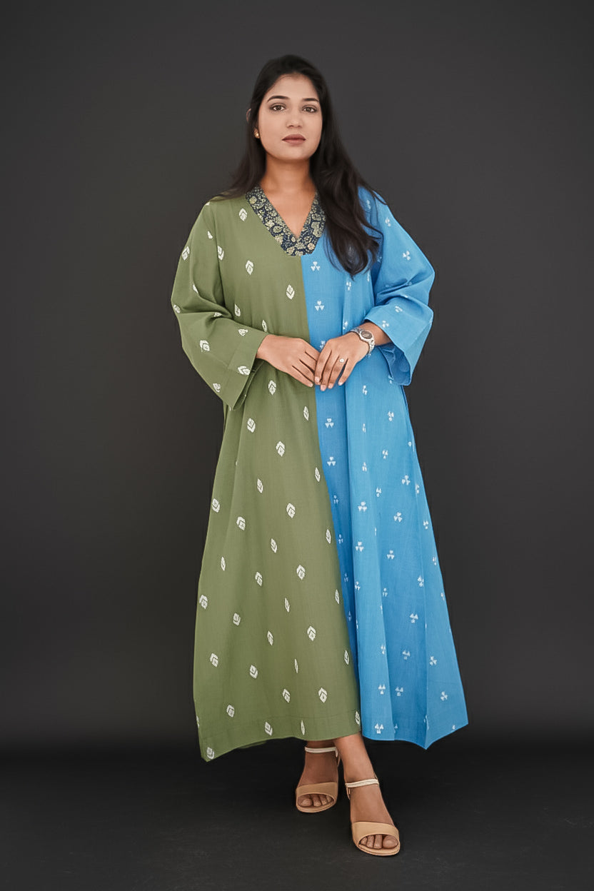 Ardhanareshwar Cotton A-Line Dress