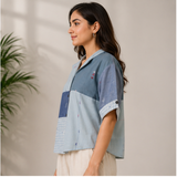 Women's Jamdani Cotton Patchwork Jacket