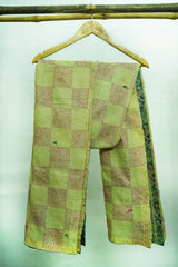 Reversible Handcrafted Kantha Work Silk Dupatta